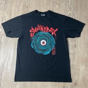Shaka Wear Soundbox Graphic Tee Black Size L Streetwear SuperMAX Heavyweight